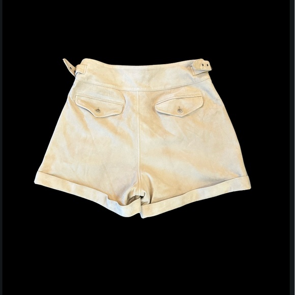 Banana Republic Suede Leather Explorer  Women's Shorts Size 12 - Picture 4 of 10